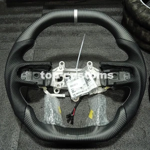 Customized Matte CarbonFiber Perforated Steering Wheel For ram 1500 trx2019-2024 - Picture 1 of 1