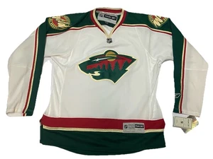 Camiseta deportiva de hockey bordada Minnesota Wild NHL CCM para hombre talla mediana. ¡NUEVO!! - Imagen 1 de 9