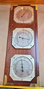 Vintage Springfield Weather Station; Thermometer, Hygrometer, Barometer - Picture 1 of 7