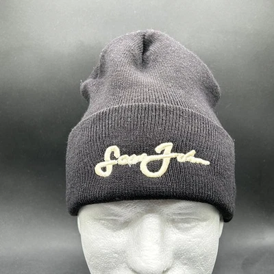 Gorro de punto bordado con logotipo negro talla única Sean John para hombre Foto 1 de 4