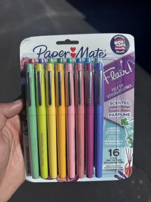 Plumas de punta de fieltro perfumadas Paper Mate Flair 16/paquete-Nature Escape Foto 1 de 2