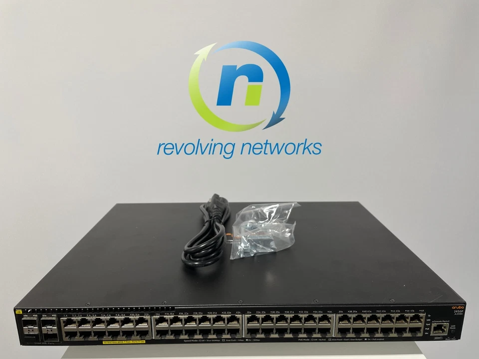 Interruptor Aruba JL558A 2930F 48G PoE+ 4SFP+ 740W - 1 AÑO de garantía Foto 1 de 1