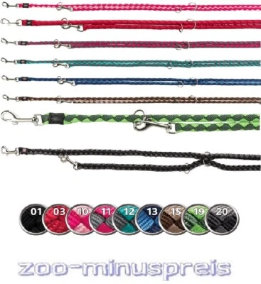 TRIXIE Hunde CAVO Verlängerungsleine Nylon 12mm, rund Länge 2 Meter verstellbar ( 3 x )