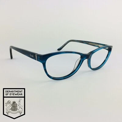 FCUK eyeglasses MOTTLED BLUE CATS EYE glasses frame MOD: FCUK 99 25668230 - Image 1 of 4