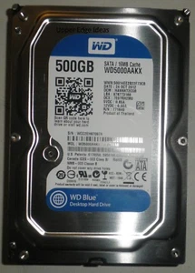 Western Digital 500GB Hard Drive 3.5 WD5000AAKX-22ERMA0 - Bild 1 von 2