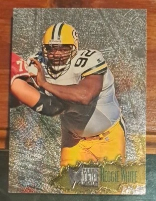 1996 Fleer Metal Silvwr #46 Reggie White Green Bay Packers - Image 1 of 2