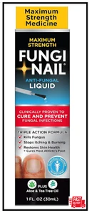 Fungi-Nail Anti-Fungal Liquid Solution, Kills Fungus That Can Lead to Nail & - Picture 1 of 3