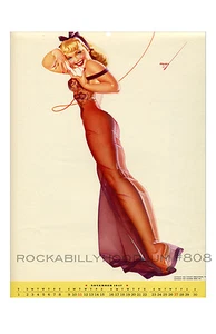 New Pinup Girl Poster 11x17 George Petty Calendar Art November 1947 Blonde - Picture 1 of 1