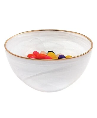 Badash 260113 Crystal 6 in. Alabaster Glass Bowl 6" - Image 1 of 2
