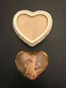 Ganz Porcelain Angel Musical Heart~Silent Beauty~Welcome to My World~Music Box - Picture 1 of 4