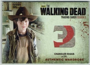 Walking Dead Season 3 Part 1 Wardrobe Card M10 Chandler Riggs as Carl VARIANT - Picture 1 of 2