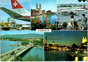 Postal multivista de Zúrich, Suiza - Imagen 1 de 2
