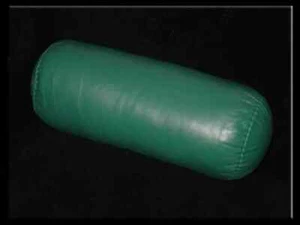 Genuine Leather Pillow Green Bolster Cover 100% Real Winter Cushion Case Soft - Picture 1 of 4