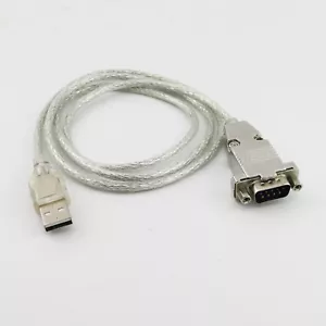 1x 3ft USB to RS232 DB9 9-pin Serial COM Port Cable Cord for Windows XP/7/8/10 - Picture 1 of 7