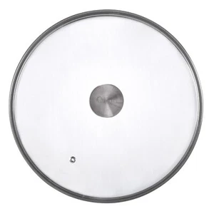 Tapa de vidrio redonda Victoria de 12 pulgadas para sartén o sartén de hierro fundido hecha a medida para... - Imagen 1 de 6