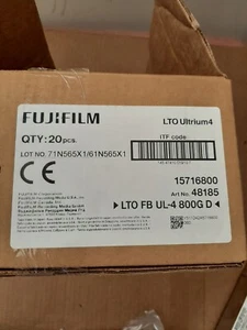 (20x) FUJI FUJIFILM 15716800 LTO 4 ULTRIUM 4 DATA TAPE CARTRIDGE w/Barcodes - Afbeelding 1 van 4