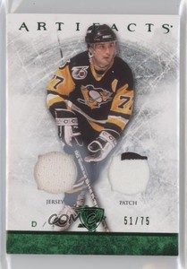 2012-13 Upper Deck Artifacts Emerald Jersey/Patch /75 Paul Coffey #73 Patch HOF