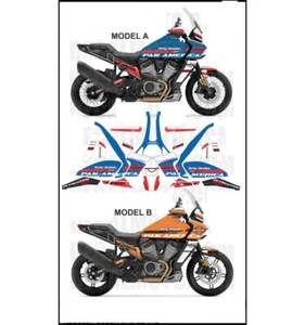 PAN AMERICA 1250 ALL ROAD ORANGE BLUE AUFKLEBER KOMPATIBLES KIT - Bild 1 von 1