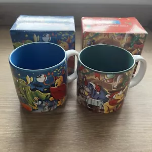 Winnie The Pooh Christmas & Halloween Mug Set Disney Classics 2001 with Boxes - Picture 1 of 10