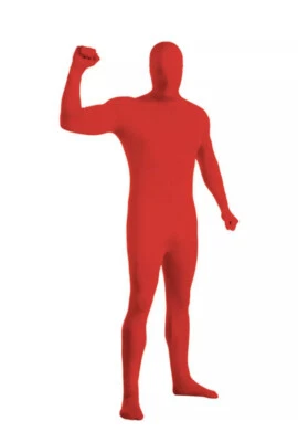 Traje MorphSuit Rojo Clásico Adulto Piel Talla Una Pieza: Extra Grande Nuevo Disfraz Foto 1 de 4