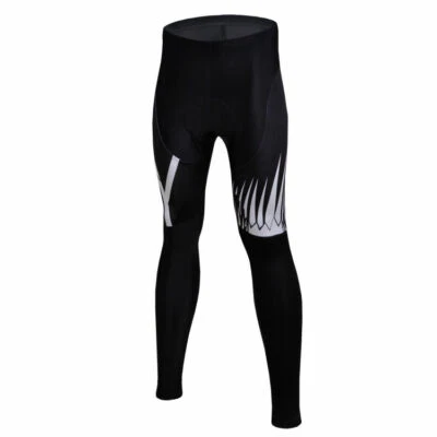 Padded Cycling Trousers Black Men's Cycling Pants Lycra Cycle Road Bike Pants - Image 1 of 4
