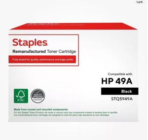 Staples Cartuccia Toner Ricambio per HP 49A (Nero) 791337 - Foto 1 di 1