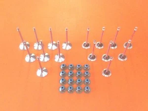 00-12 FITS CHEVY PONTIAC  2.2 2.4  8 INTAKE 8 EXHAUST VALVES +  VALVE STEM SEALS - Picture 1 of 2