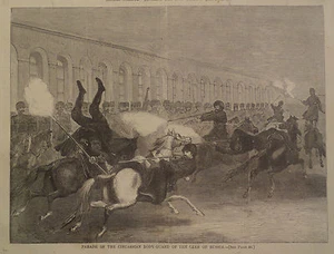 PARADE TSCHERKESSEN DES ZAREN VON RUSSLAND 1867 HARPER’S WEEKLY - Bild 1 von 2