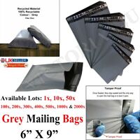 2000 x Small Grey Mailing Postal Postage Bags 4x6" OFFER