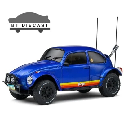 SOLIDO 1975 VW VOLKSWAGEN BEETLE 1/18 BAJA DIECAST MODEL METALLIC BLUE S1809601 - Image 1 of 4