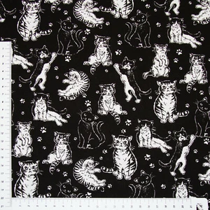Katzen Schwarz Weiß von Sevenbarry Patchwork Baumwolle (3124) - Bild 1 von 1