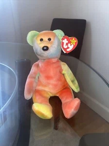 RARE TY BEANIE BABY GARCIA THE BEAR 1993 #4051 Mint Condition￼.Errors on tag PVC - Picture 1 of 6