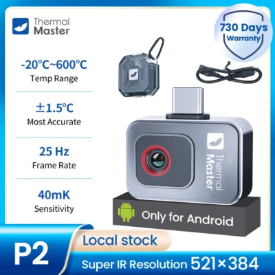 THERMAL MASTER P2 Wärmebildkamera Infrarot-Thermometer 25Hz for Android 600℃ Temperaturbereich
