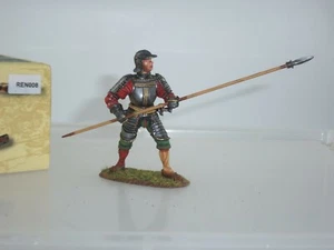 FIRST LEGION REN008 GERMAN LANDSKNECHT SOLDIER FIGHTING WITH PIKE RAISED FIGURE - Imagen 1 de 2