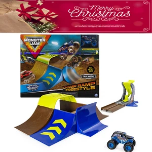 Monster Jam Oficial Champ Rampa Freestyle Juego y Son-Uva Digger Monster Truck - Imagen 1 de 22