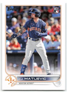 2022 Topps Update J.J. Matijevic  Rookie Houston Astros US297