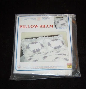 Jack Dempsey Pillow Sham Kit Orchids 297 Set of 2 Stamped for Embroidery NEW #31 - Picture 1 of 2