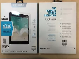 BodyGuardz Premium Pure Tempered Glass for Apple iPad Air / Air 2 / iPad 9.7 in - Picture 1 of 2