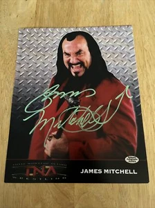 JAMES MITCHELL SIGNED 8x10 PHOTO WWF WWE WCW AEW ECW TNA WITH HOLOGRAM COA - Picture 1 of 4