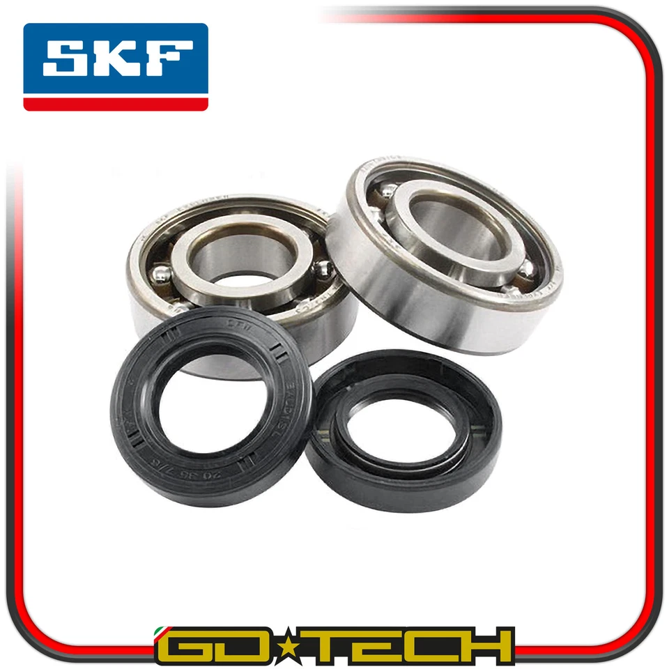 KIT CUSCINETTI SKF C3 PARAOLI BANCO DERBI APRILIA GILERA 50 2T REVISIONE MOTORE - Immagine 1 di 1