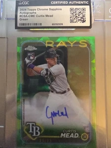 2024 Topps Chrome Sapphire Edition - Autographs Curtis Mead #CSA-CME Green... - Bild 1 von 2