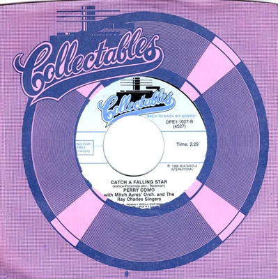 Perry Como:  Catch a Falling Star / Hot Diggity  Dog Ziggity Boom .. 45 RPM 9190 Foto 1 de 3