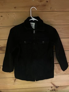 Old Navy Boys Zip Up Jacket Size Small- Black - Picture 1 of 4