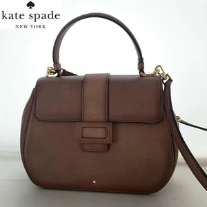 Kate Spade Used York Madison Ave Shoulder Bag Brown 20" Used Japan - Picture 1 of 24