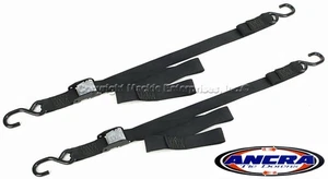Ancra "Original" Tiedowns 40888-26  - One Pair 1" Cam Buckle Tie Down Black - Picture 1 of 2