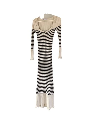 Zara 77cotton Sweater Long Dress - Image 1 of 4