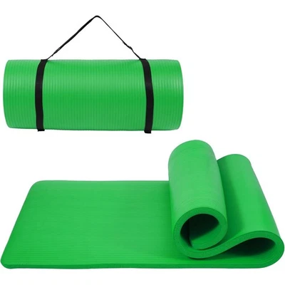 Thick Gym Exercise Mat Yoga Mat Pilates Workout Pad Non Slip Home Class Fitness - Image 1 of 4