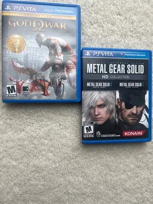 God Of War+Metal Gear Solid HD Collection PlayStation PS Vita Games Lot -tested- - Image 1 of 4