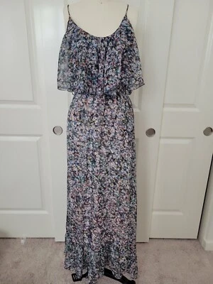 Maxi Vestido Floral Backstage Talla XXS Verano Volantes Foto 1 de 4