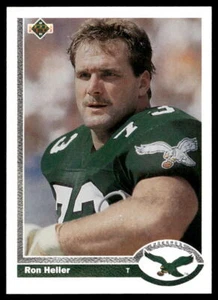 Ron Heller 1991 Upper Deck #319b Philadelphia Eagles PENN ST - Foto 1 di 2